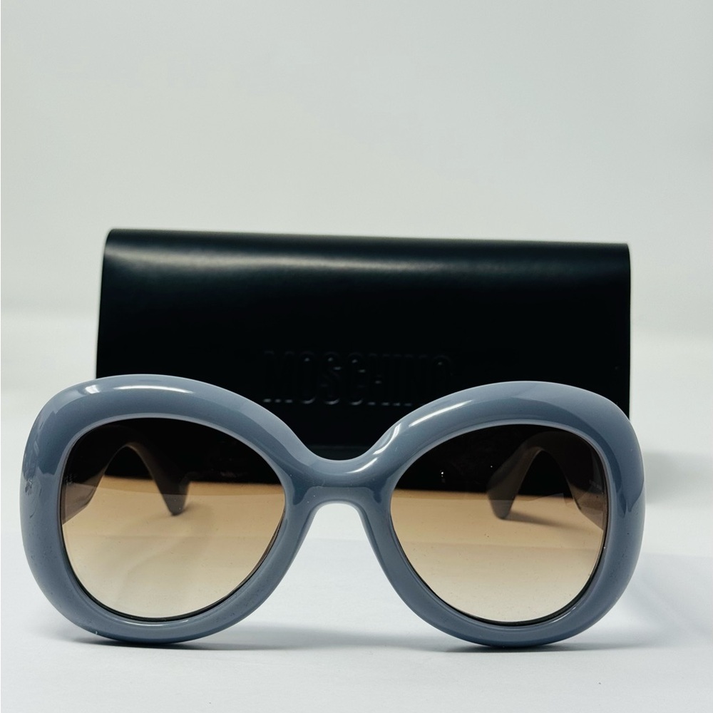 NEW Moschino Azure Blue MOS162/S 0MVU Women Sunglasses Brown Gradient  54-22-140 - Picture 2 of 5